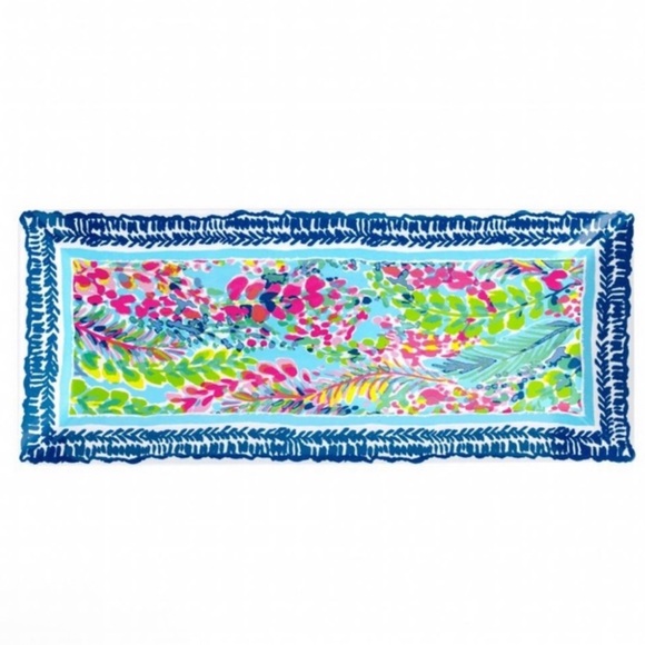 LILLY PULITZER Catch The Wave Serving Platter - Picture 1 of 7